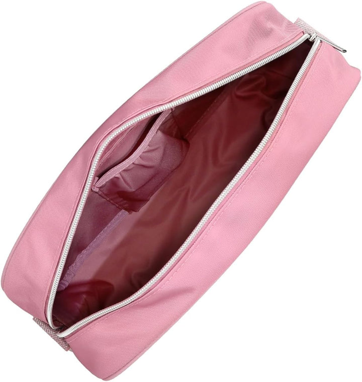 Depesche 12528 TOPModel Glitter Queen - Umhängetasche in Rosa, Tasche mit Reissverschluss und längen