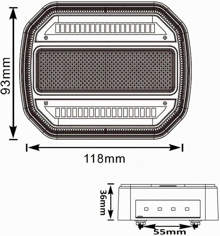 DARKGUARD Rückleuchten für Anhänger LED 10-30V,2 pcs E9 Rücklicht Anhänger KFZ Led 12V, LED Anhänger