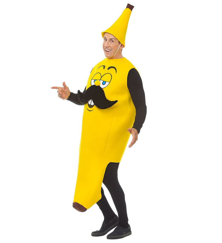 "MR BANANA" (Overalls, Headpiece) - (One Size Fits Most Adult)