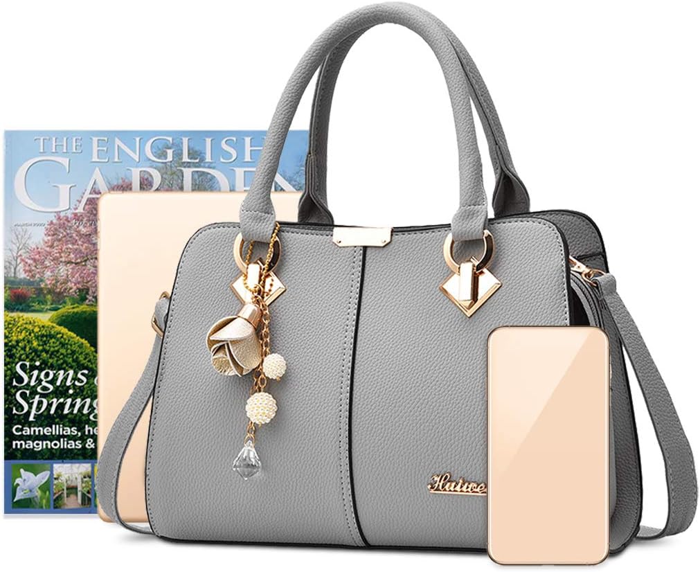 NICOLE & DORIS Damen Handtasche Mittelgross Elegant Handtaschen Mode Umhängetasche Henkeltaschen PU