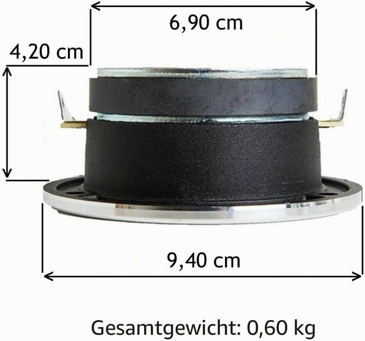 SP 2 Tweeter Audio SPTW28 Ultra Slim 100 watt rms und 200 watt max mit 9,40 cm Durchmesser und 107 d