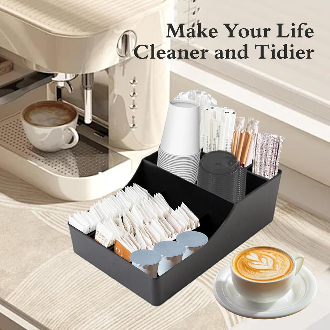 GAESHOW Kaffee Spender Organizer, Kaffeestation Zubehör Organizer, Aufbewahrung von Kaffeezubehör, T