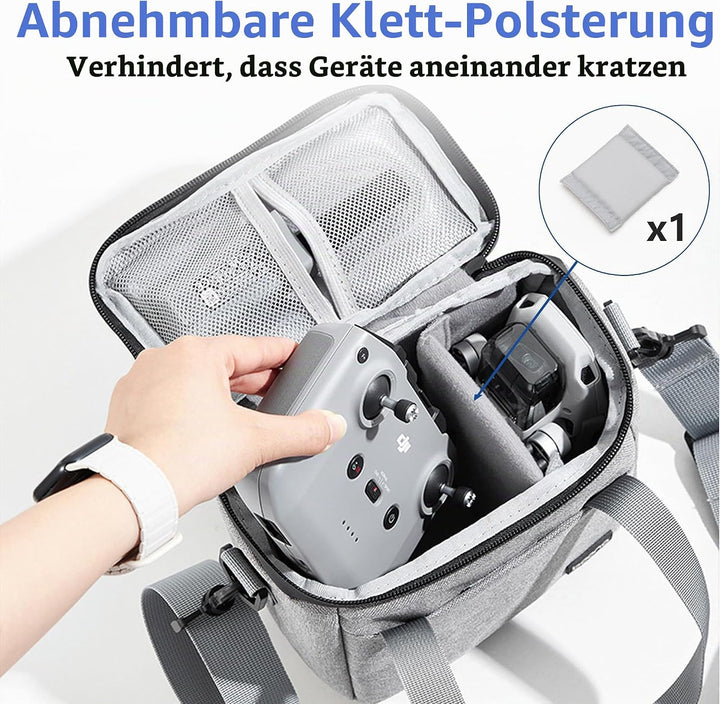 Linpr DJI Mini 4K/4/2 SE Aufbewahrungstasche, Tragbare Schultertasche für Drohnen- und Controller-Zu