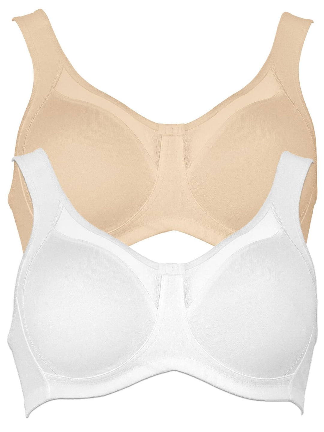 Anita 2er Sparpack Entlastungs BH Clara 5859 Gr. 75-110 B-E 75B Haut/Weiss, 75B Haut/Weiß