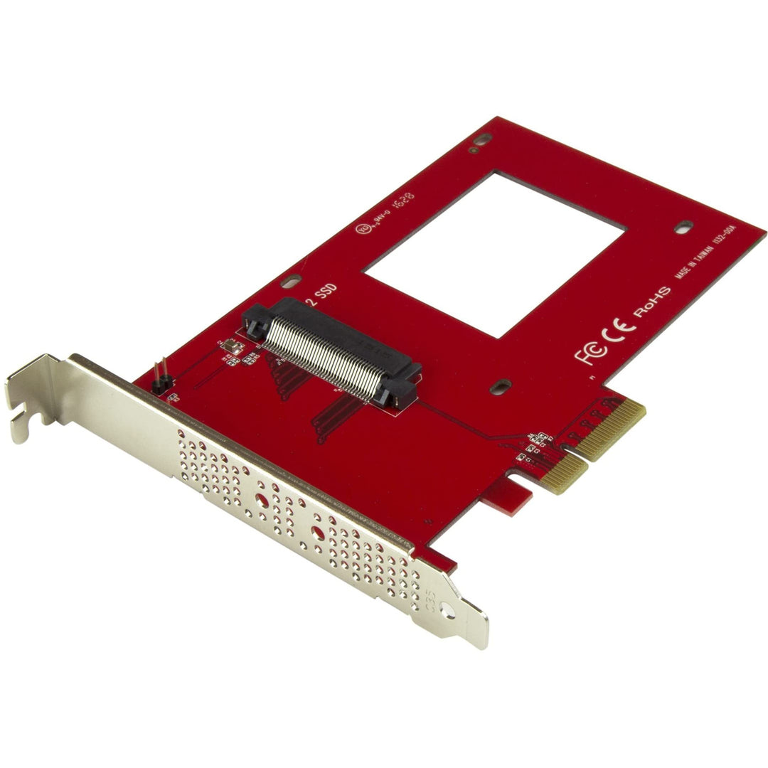 StarTech.com U.2 auf PCIe Adapter für 2,5" U.2 NVMe SSD - SFF 8639 - 4x PCI Express 3.0 - NVMe PCIe