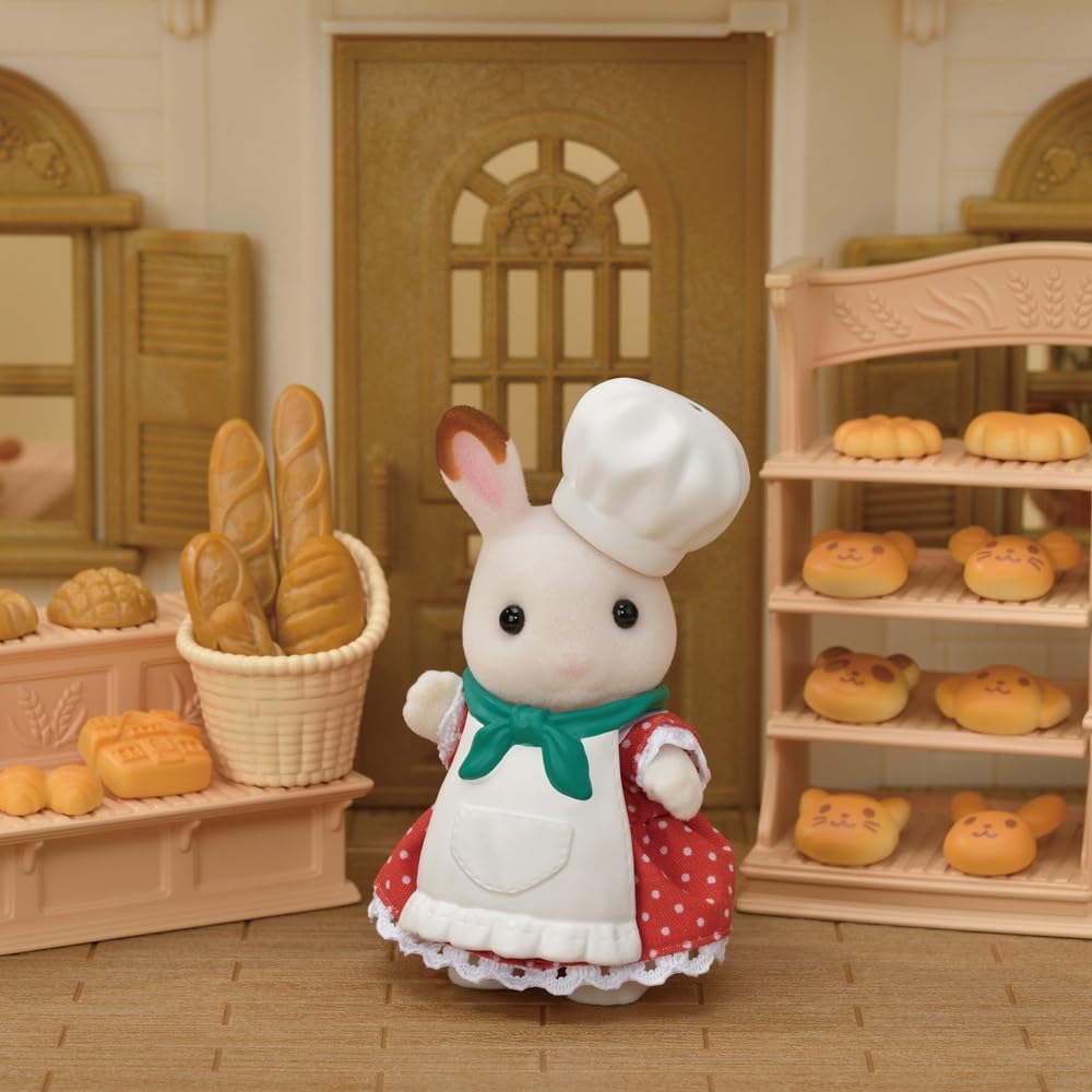 Sylvanian Families 5536 Bäckerei Set für Starter Haus - Puppenhaus Spielset
