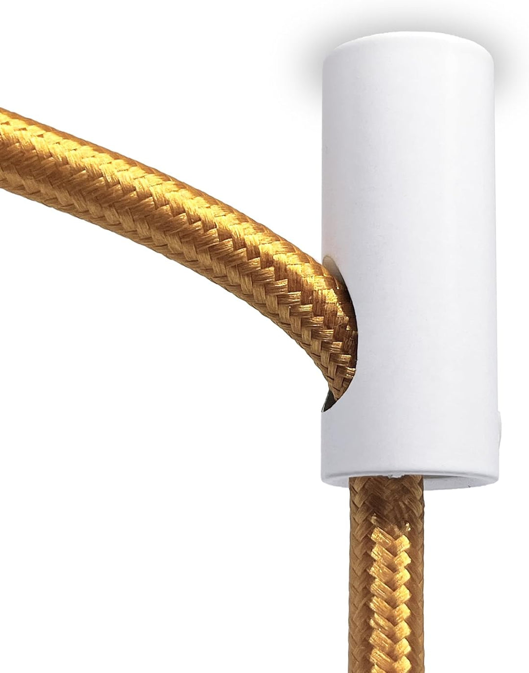 smartect Aluminium Wand- und Deckenpins zum Fixieren von Textilkabeln [4 Stück, Weiss] Deckenbefesti