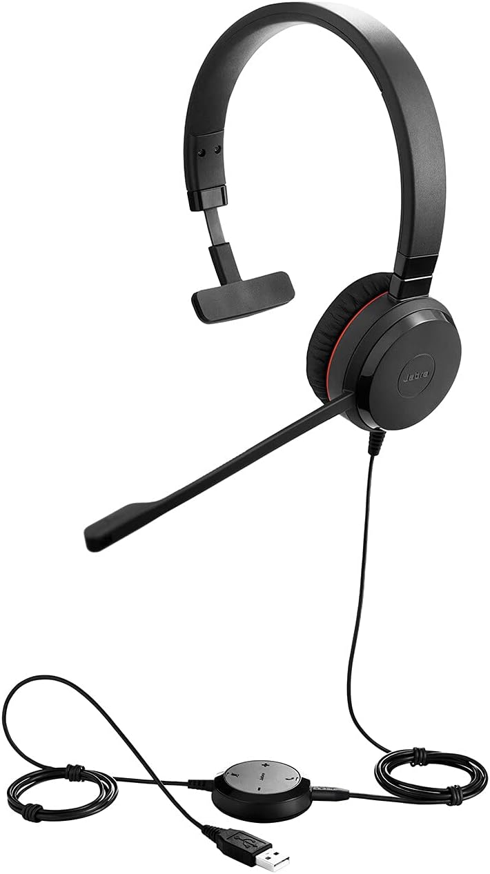 Jabra Evolve 30 MS HD Audio Mono Headset Optimiert für Microsoft Lync / Mono, Optimiert für Microsof