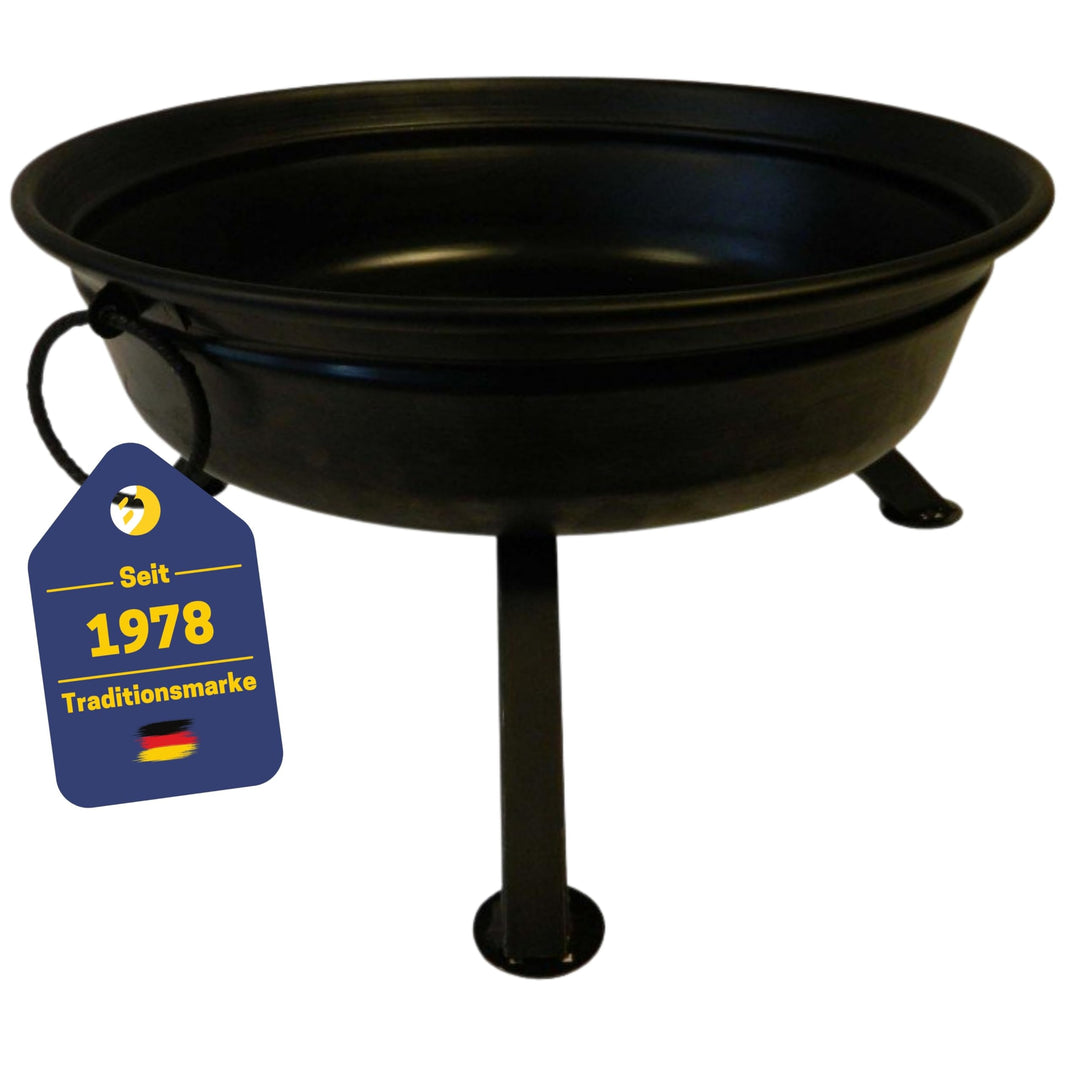 Best Sporting Feuerschale aus Stahl, schwarz, 65 cm Durchmesser