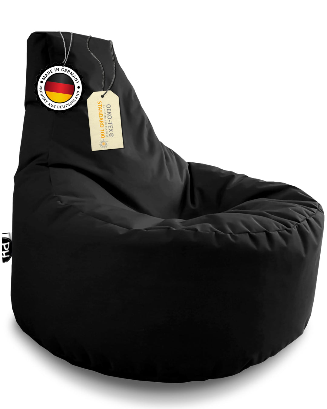 PATCH HOME Gamer Sessel mit Reissverschluss Lounge Kissen Sitzsack Sitzkissen Bean Bag In & Outdoor