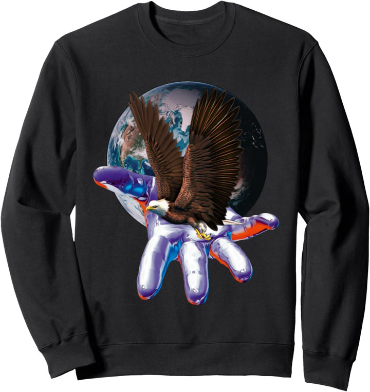 Adler Raubvogel Vögel Tiere Krallen Schnabel Sweatshirt