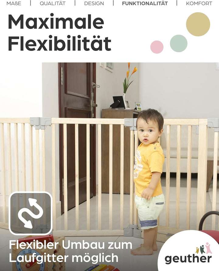 Yoko Verlängerung für Kinderschutzgitter Holz 40-160 cm I Erweiterung Kaminschutzgitter flexibel ohn