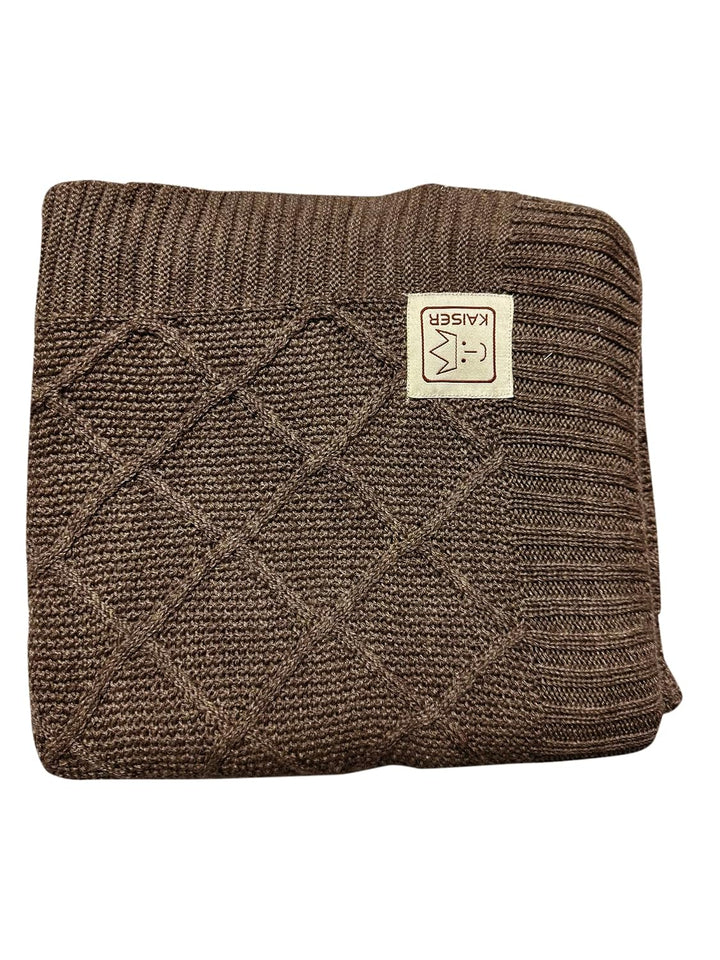 Kaiser 65217391 Wool - Babydecke Strick 100% Merino Wolle, atmungsaktive Babydecke, Ganzjährig, Neug
