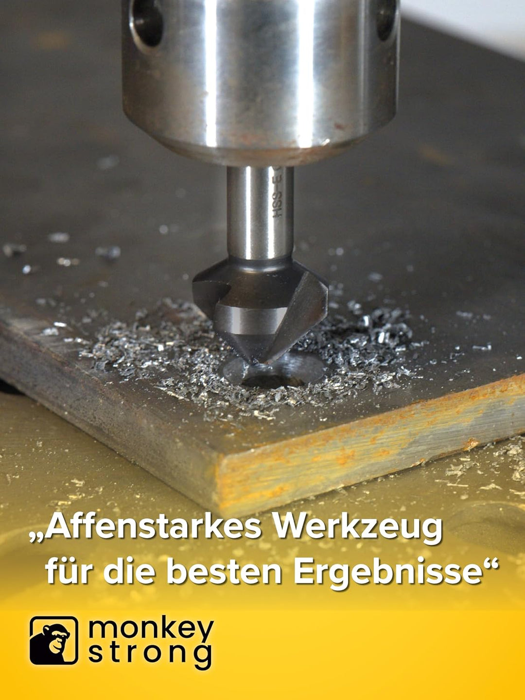 Kegelsenker Set AlTiN - Industrie Qualität - 90° Ø 6,3-20,5 mm - extra harter HSS E Co 5 mit Beschic