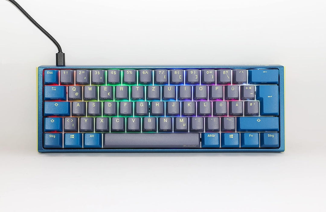 Ducky One 3 Daybreak - Mechanische Gaming Tastatur Deutsches Layout im Mini-Format (60% Keyboard) mi