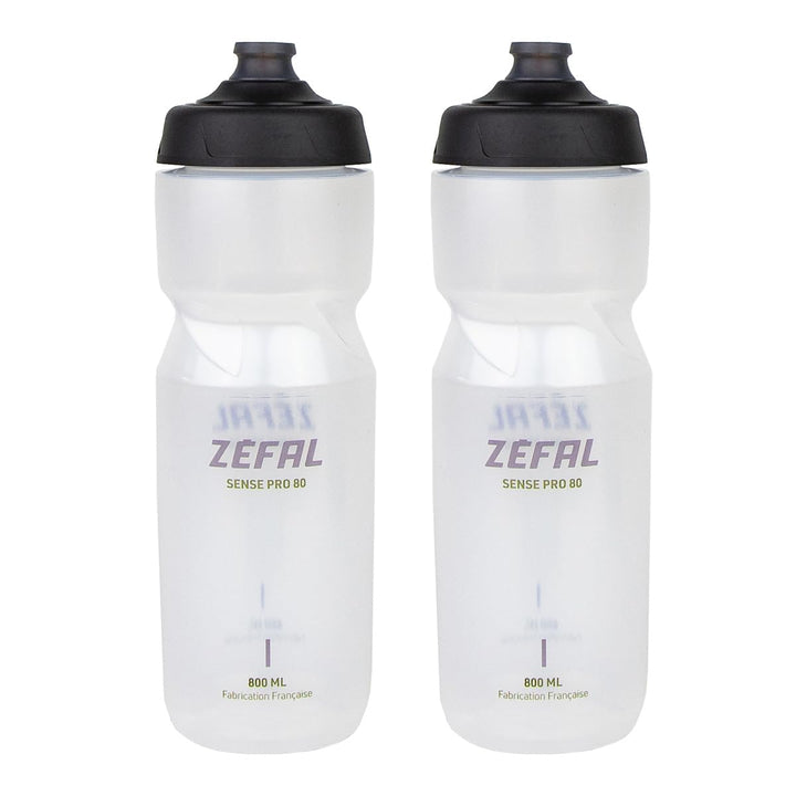 ZEFAL Sense Pro 80 Fahrradflasche 800 ML x 2 - Set mit 2 Fahrrad Trinkflasche Auslaufsicher - Trinkf
