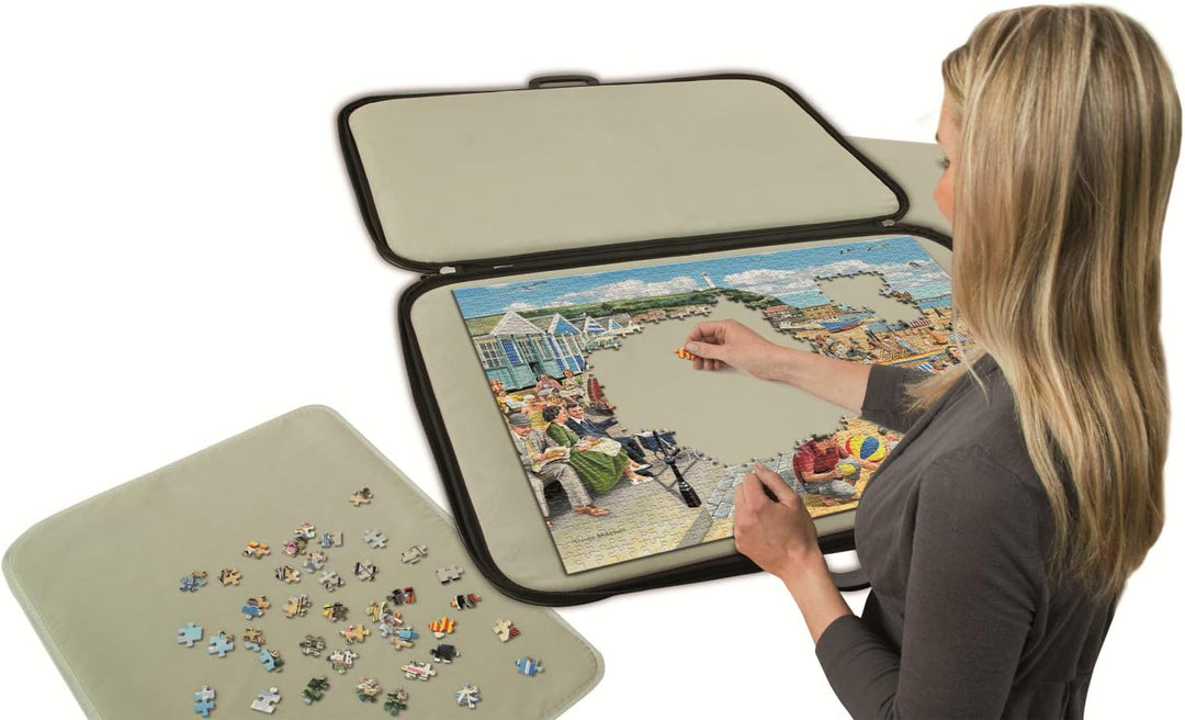 Portapuzzle Jumbo Puzzles 01039 Puzzle Mates Portapuzzle de Luxe bis 1000 Teile Puzzlezubehör