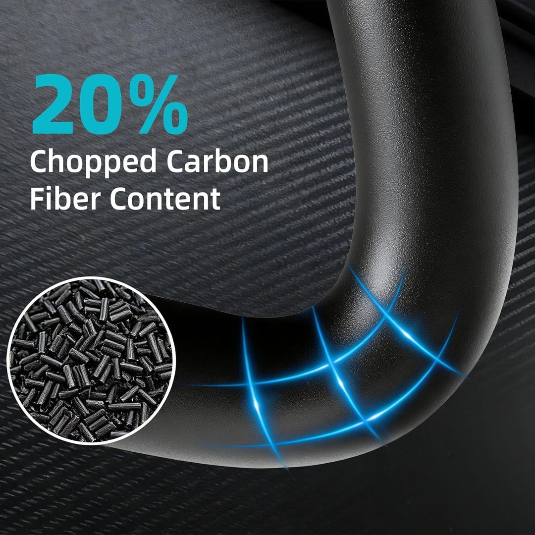 IEMAI PETG Carbon Fibre Filament 1.75 mm, 3D Printer Filament PETG, Carbon Fibre Filament 1.75 PETG