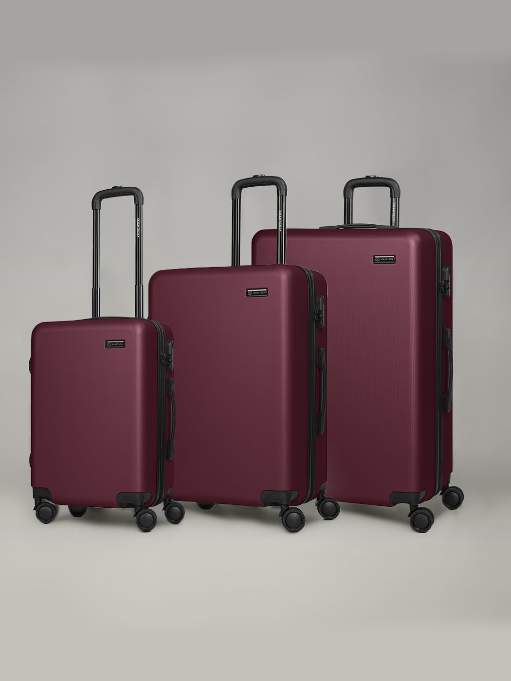 Smartbox Hartschalen Koffer-Set 3-teilig für Damen & Herren | leichte & stabile Reise-Trolleys aus h