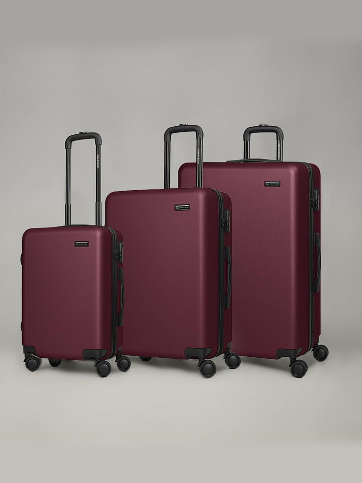 Smartbox Hartschalen Koffer-Set 3-teilig für Damen & Herren | leichte & stabile Reise-Trolleys aus h