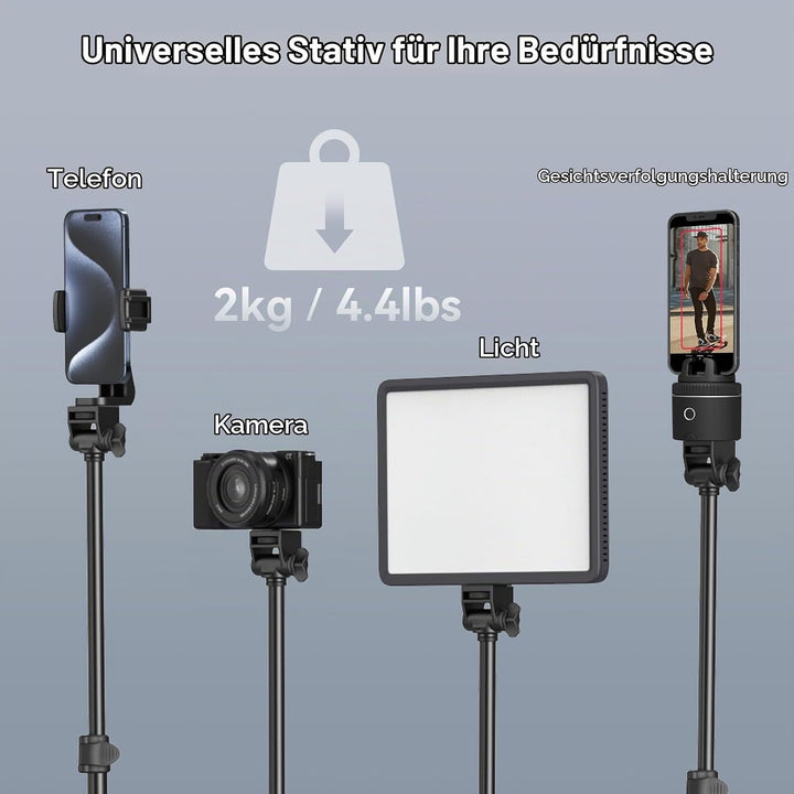 SMALLRIG Phone Tripod mit Fernbedienung, 67-Zoll-Stativ für Kamera, tragbar, umkehrbar, universelles