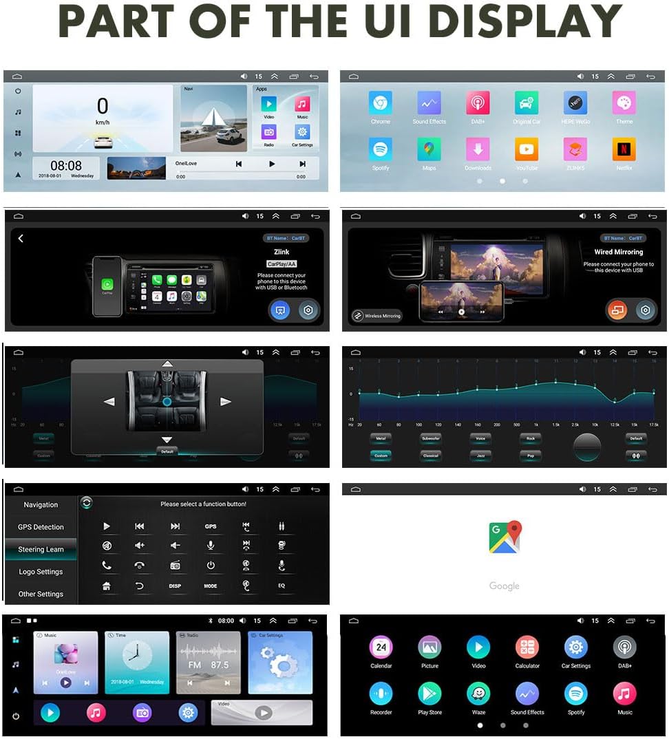 Android Autoradio Mit GPS Navigation HD Bildschirm Touch Display mit Carplay Canbus Auto Radio Ersat