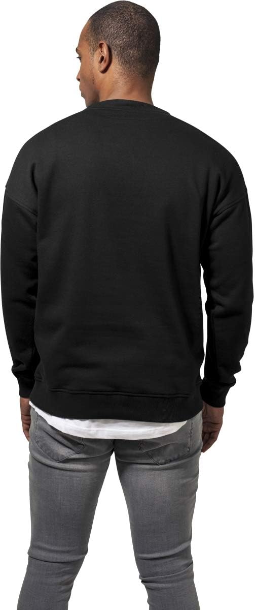 Urban Classics Herren Sweatshirt Sweat Crewneck, Pullover mit breiten Rippbündchen für Männer in vie
