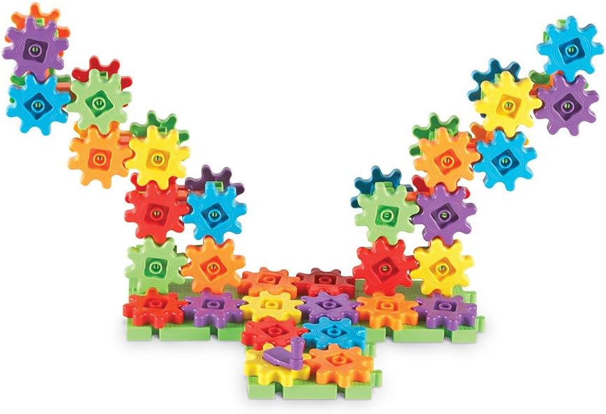 Learning Resources LER9162 Gears! Gears! Gears! Bauset für Anfänger,