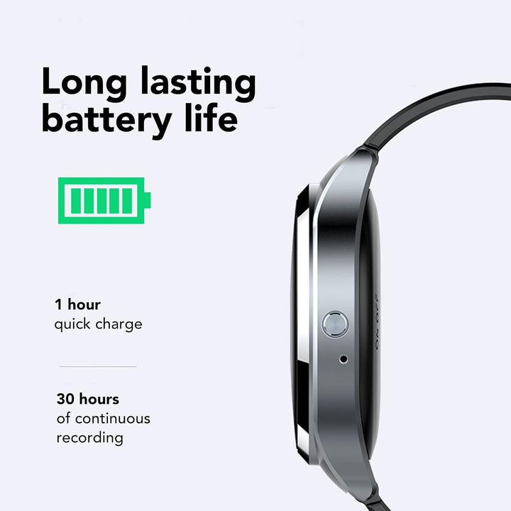 Smartwatch-Sprachrekorder, Audio-Voice-Armband-Aufnahmegerät mit MP3-Player, Passwort, HD-Rauschunte