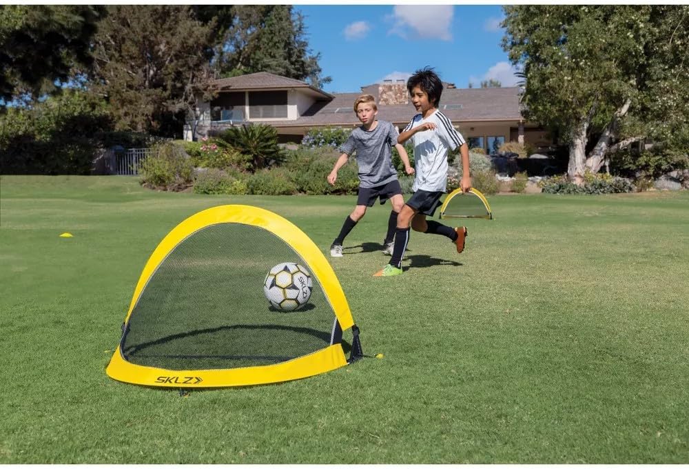 SKLZ Playmaker Tragbares Pop-Up-Tor-Set für Training und Pickup-Spiele (inkl. 2 Tore)