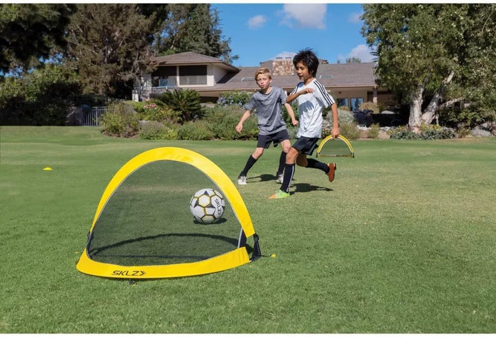 SKLZ Playmaker Tragbares Pop-Up-Tor-Set für Training und Pickup-Spiele (inkl. 2 Tore)