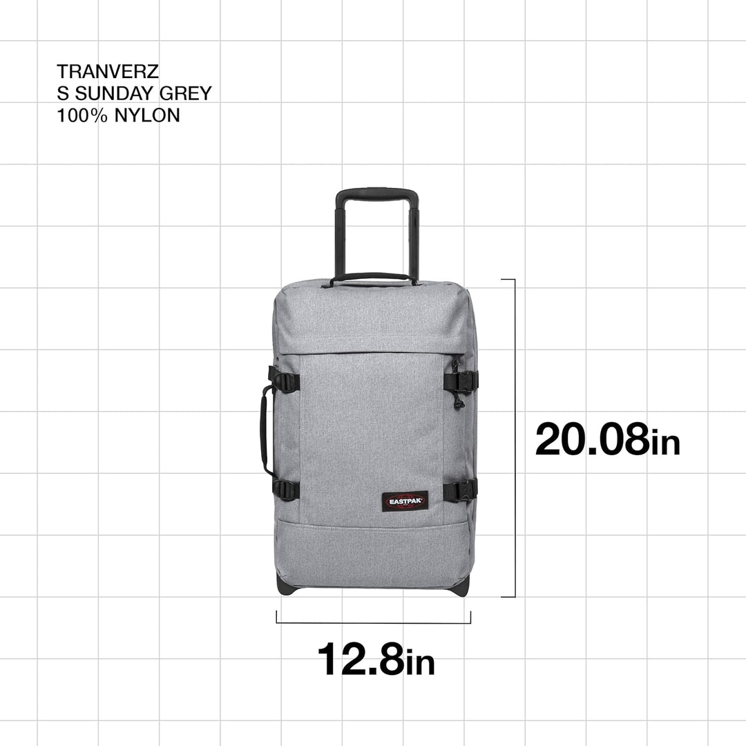 EASTPAK TRANVERZ L Koffer, 79 cm, 121 L, Grau (Sunday Grey) & TRANVERZ S Koffer, 51 cm, 42 L, Grau (