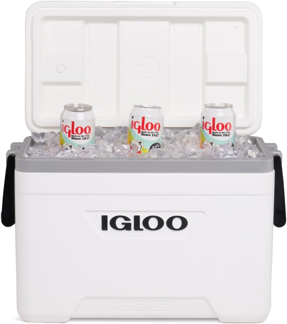 Igloo Marine Ultra 25 Qt Cooler - Passive Kühlbox 23L THERMECOOL - Weiss | THERMECOOL-Isolierung - U