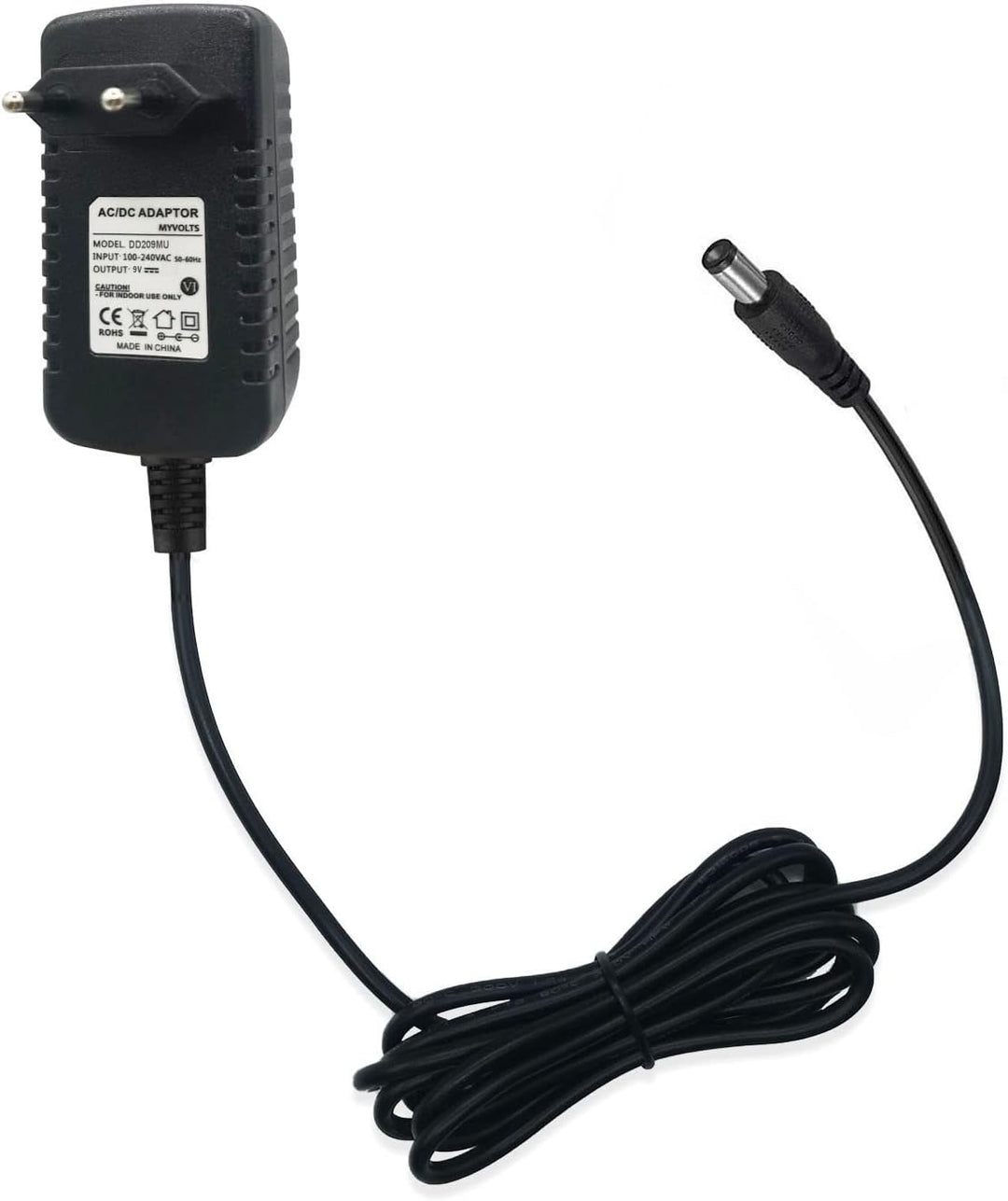 MyVolts 9V EU-Netzteil kompatibel mit Roland DJ-707M DJ Controller Standard, Standard