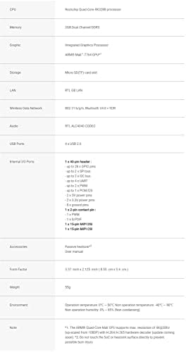 Tinker Board RK3288 SoC 1,8 GHz Quad Core CPU Single Board Computer Onboard ARM Mali-T764 GPU 2GB RA