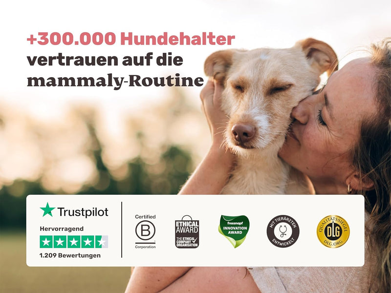 mammaly Lucky Belly für Hunde Verdauungssnacks mit Probiotika Hund, Heilmoor, Hund Darmflora aufbaue