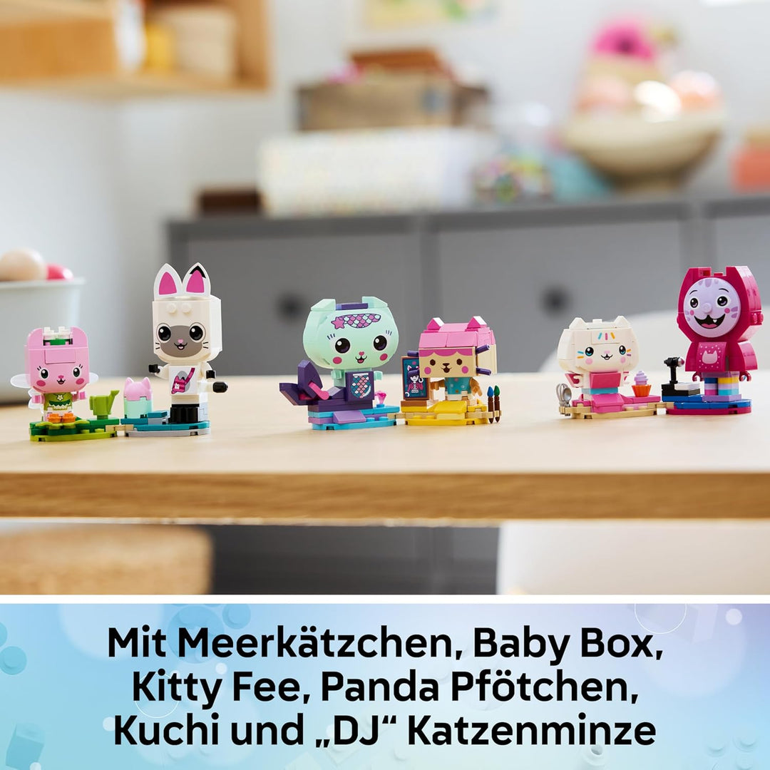 LEGO Gabbys Puppenhaus Gabbys Katzenfreunde - Spielzeug mit 6 Tierfiguren inkl. Meerkätzchen und Kit