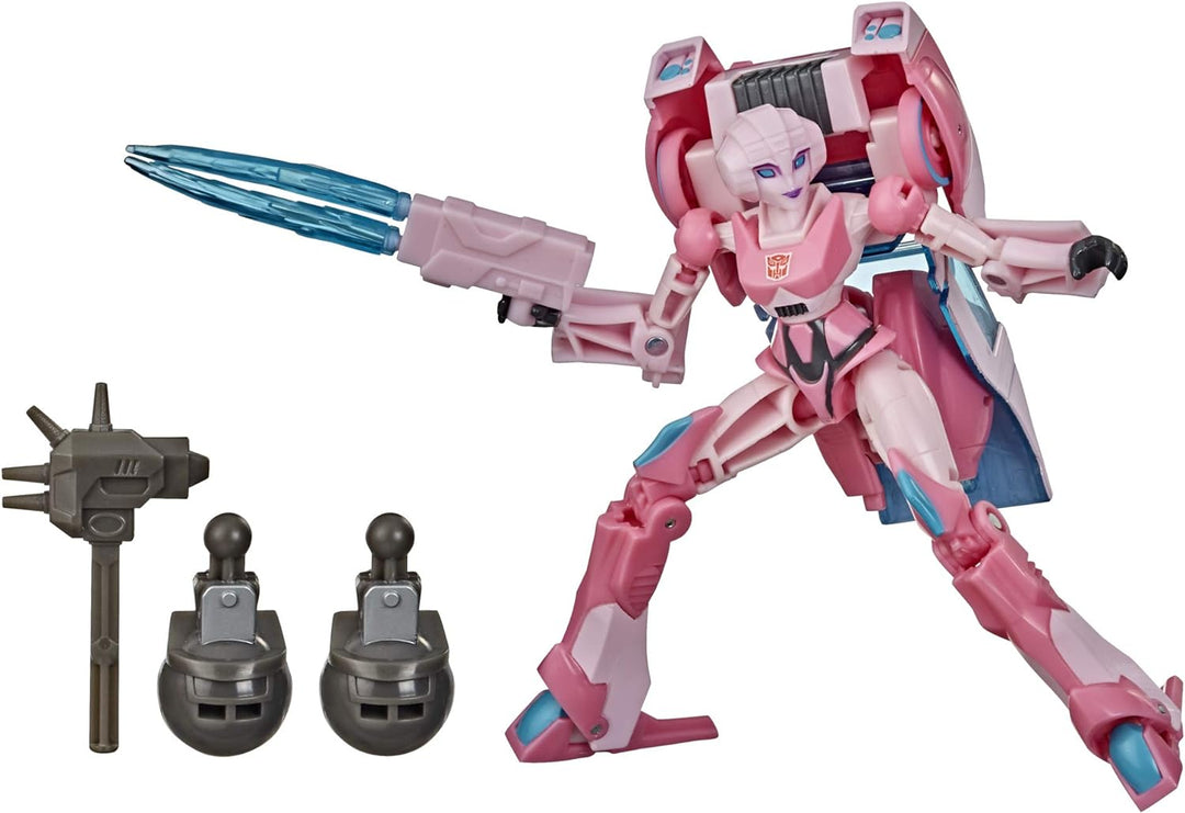 Transformers Bumblebee Cyberverse Adventures Deluxe Class Arcee Actionfigur Spielzeug, Build-A-Figur