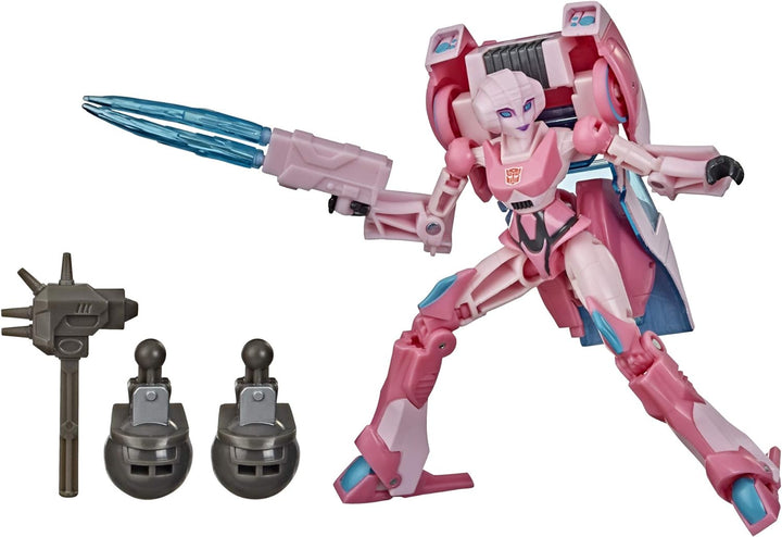 Transformers Bumblebee Cyberverse Adventures Deluxe Class Arcee Actionfigur Spielzeug, Build-A-Figur