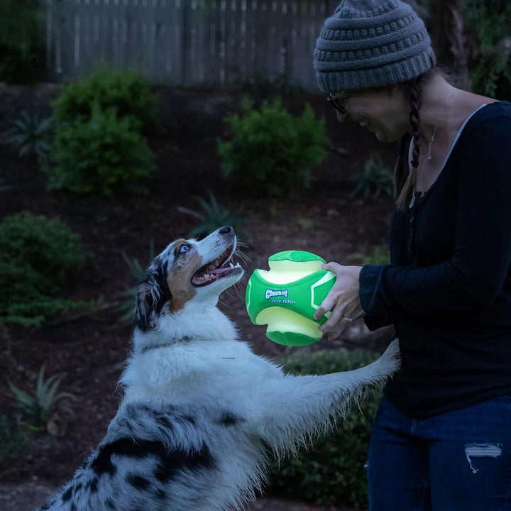 Chuckit! CH32300 Kick Fetch Max Glow Klein Grün Small, Grün Small
