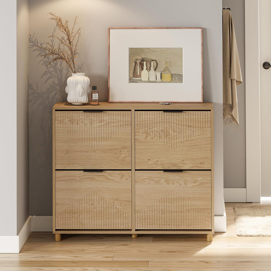 SoBuy schuhschrank schmal - schuhschrank Holz 24cm breit, grosse Kapazität für Schuhe bis Grösse 47,