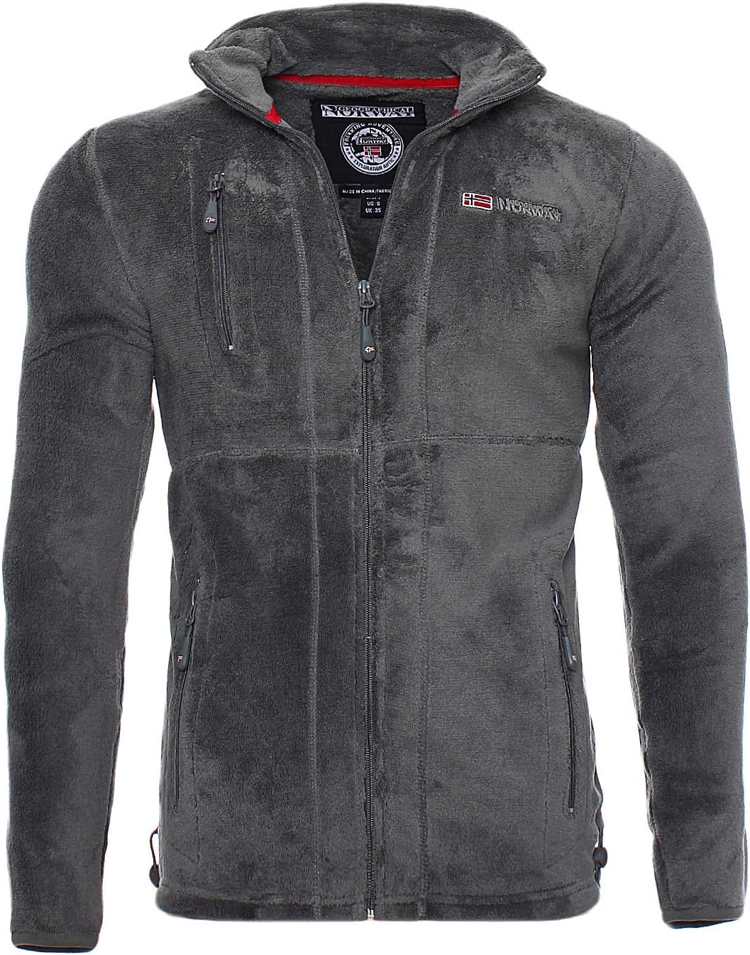 Geographical Norway Fleecejacke für Herren Grau S, Grau S