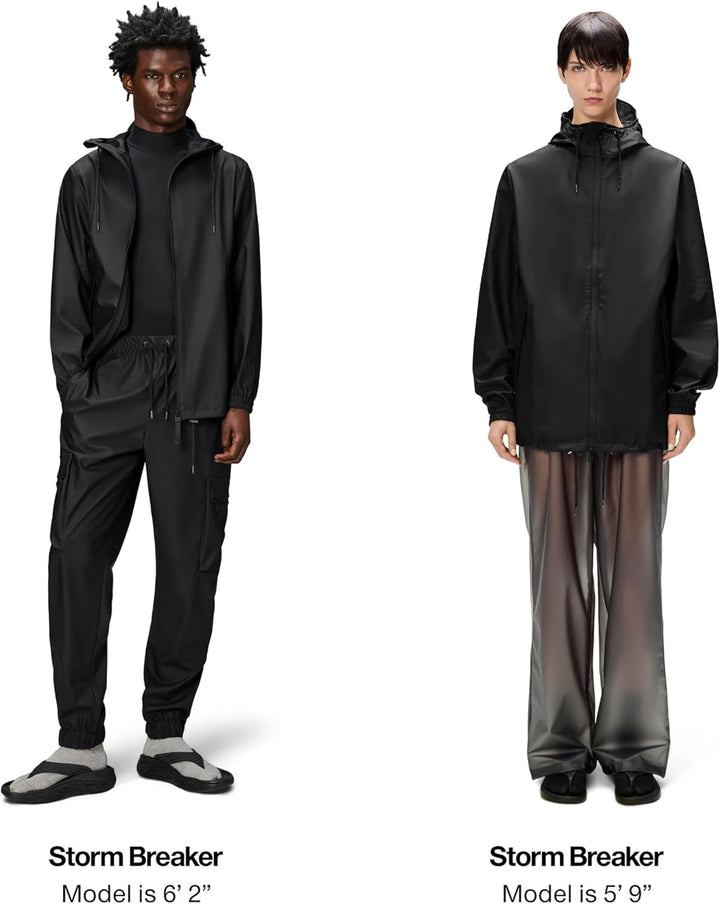 RAINS Unisex Stormbreaker Regenjacke M 01 Schwarz, M 01 Schwarz