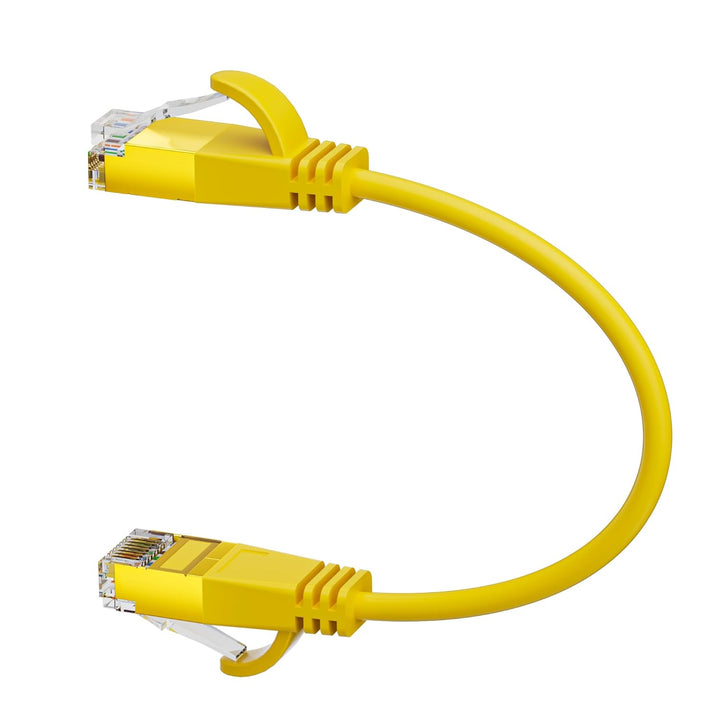 25cm Ultradünn/Slim OD:3.8mm CAT7 Ethernetkabel (Drei Farben, 24-Stück), 10Gbps kurz Netzwerkkabel,