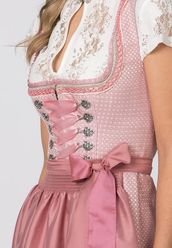 Stockerpoint Damen Dirndl Sandy Kleid für besondere Anlässe 32 Rosa, 32 Rosa