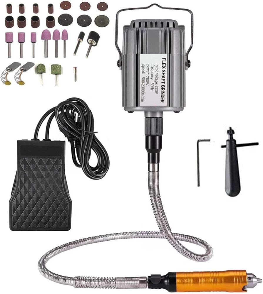 Seababyhouse 780W Drehwerkzeug Set Flex Shaft Wellen Aufhängung Hängemühle Elektrische Multifunktion