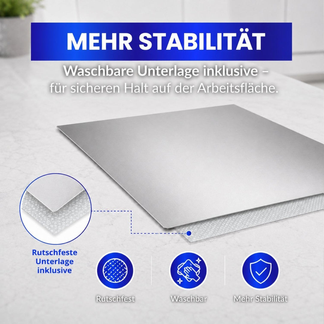 INOXLM Ausrollbrett zum Kneten Arbeitsplatte aus Edelstahl verschiedene Grössen für Küche Bar Restau