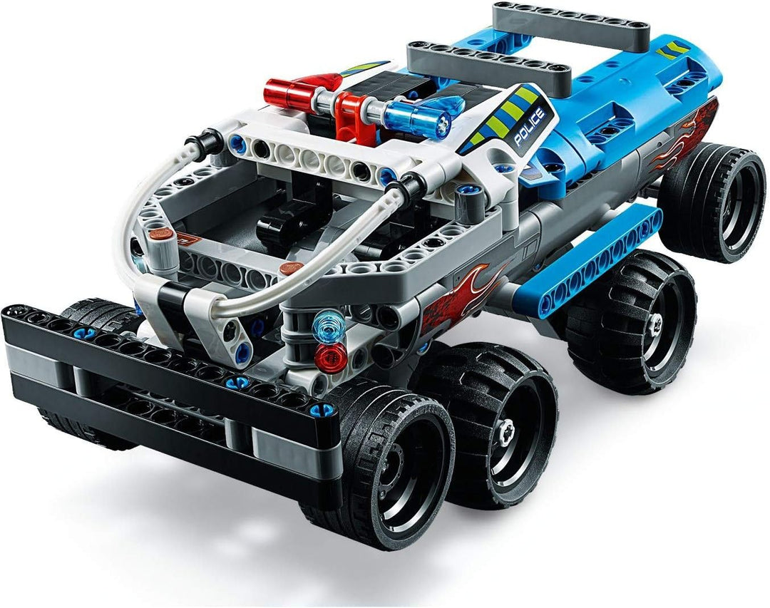 Lego 42091 Technic Polizei-Verfolgungsjagd, Spielzeugauto mit Rückziehmotor, Bauset für Jungen und M