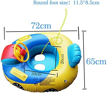 Kinder Aufblasbarer Schwimmring Pool Float Sitz Boot Nettes Auto Baby Floatie Sicherer Sitz Schwimme