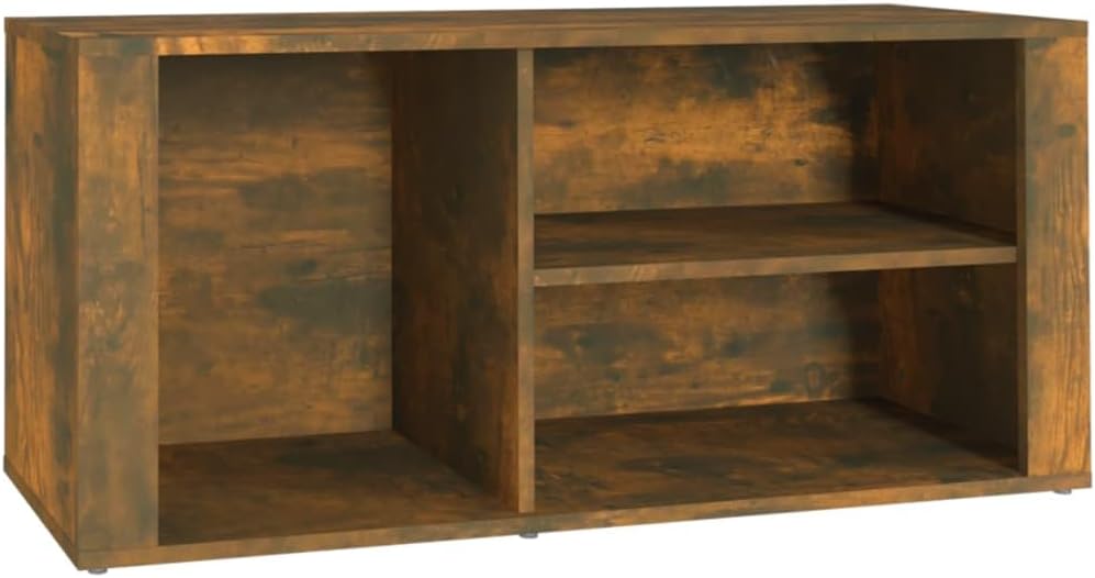 Schuhschrank aus Holzwerkstoff 100x35x45cm Räuchereiche Schuhschrank Holz Flurschrank Lagerschrank P